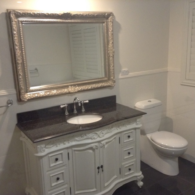 Bathroom renovation at lochinvar with a vintage style